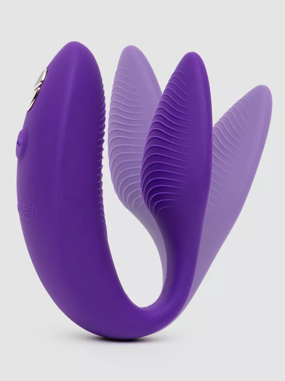 We Vibe SYNC 2 Remote Control and App Rechargeable Couples Vibrator Purple