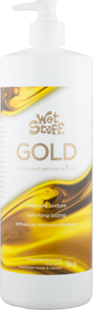 Wet Stuff Gold Water Based Lubricant with Pump Dispenser 1kg