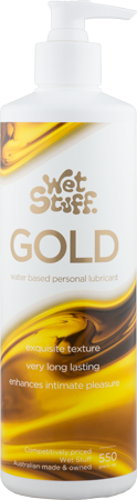 Wet Stuff Gold Water Based Lubricant with Pump Dispenser 550g
