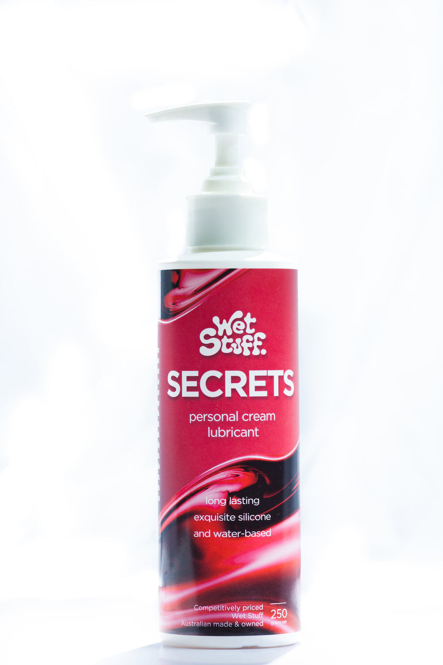 Wet Stuff Secrets Long Lasting Exquisite Silicone and Water Based Lubricant 250g Personal Cream Lubricant