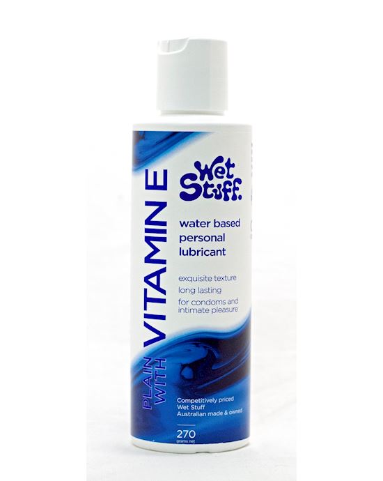 Wet Stuff Water Based Lubricant with Vitamin E 270g Disc Top