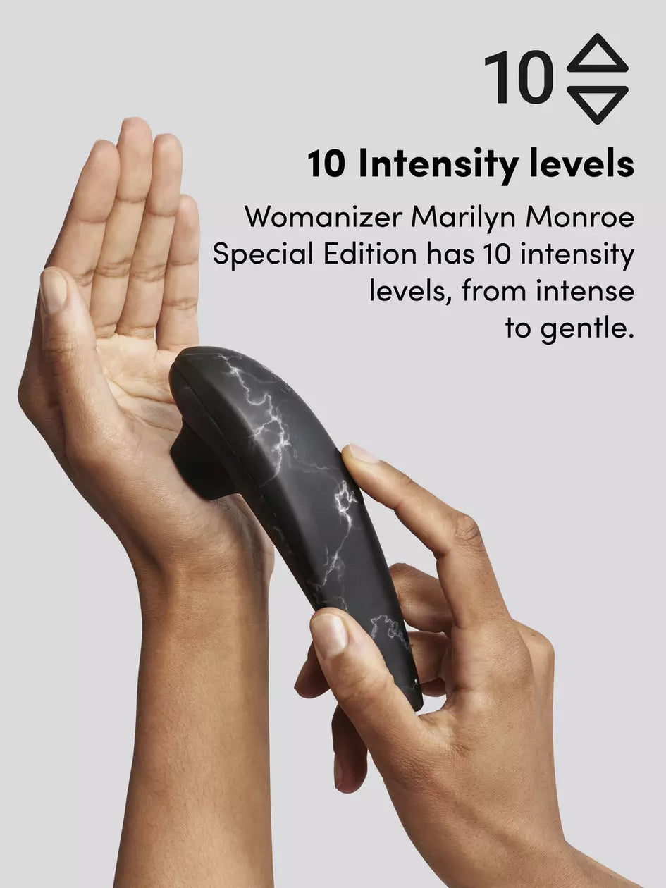 Womanizer MARILYN MONROE Special Edition Clitoral Suction Stimulator Black Marble