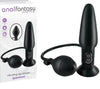 Pipedream Anal Fantasy Collection Inflatable Vibrating Ass Blaster with Suction Cup 6.75 inch Black