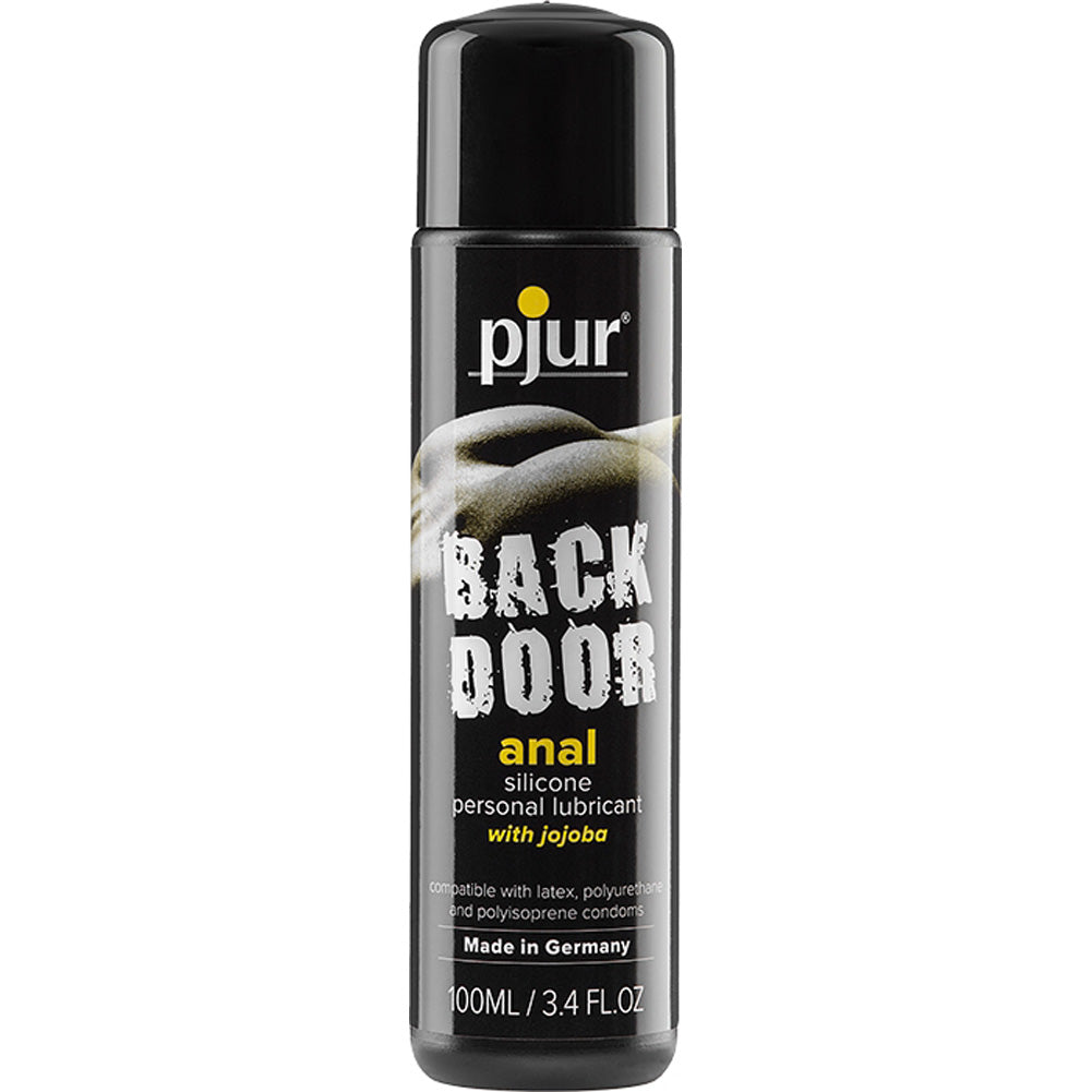 pjur Back Door Relaxing Glide 100ml Silicone Anal Lubricant with Jojoba - Premium