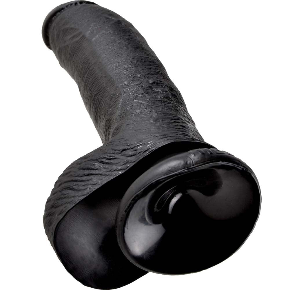Pipedream King Cock Realistic Dildo with Balls and Suction Cup Mount Base 9 inch