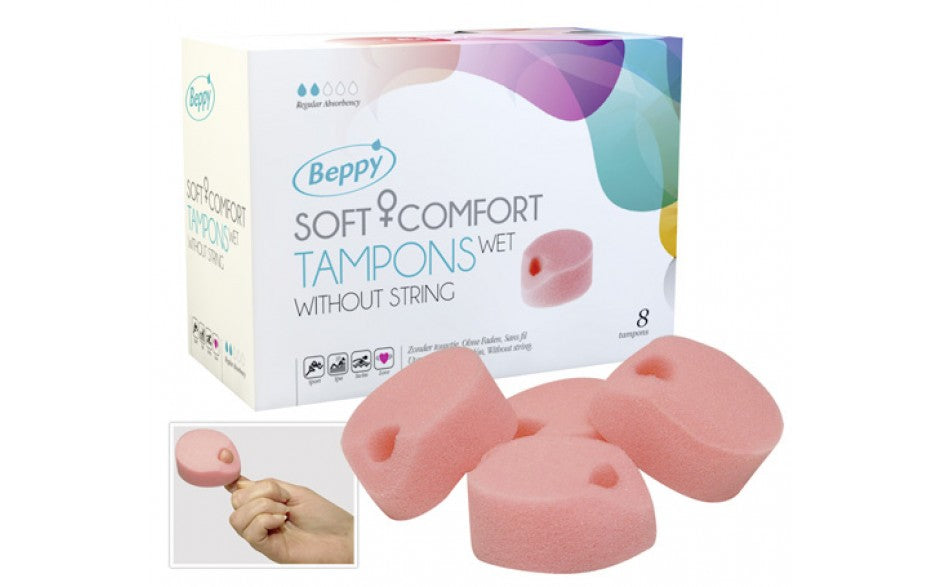 Beppy Action Soft Sponges + Comfort Wet Tampons without String