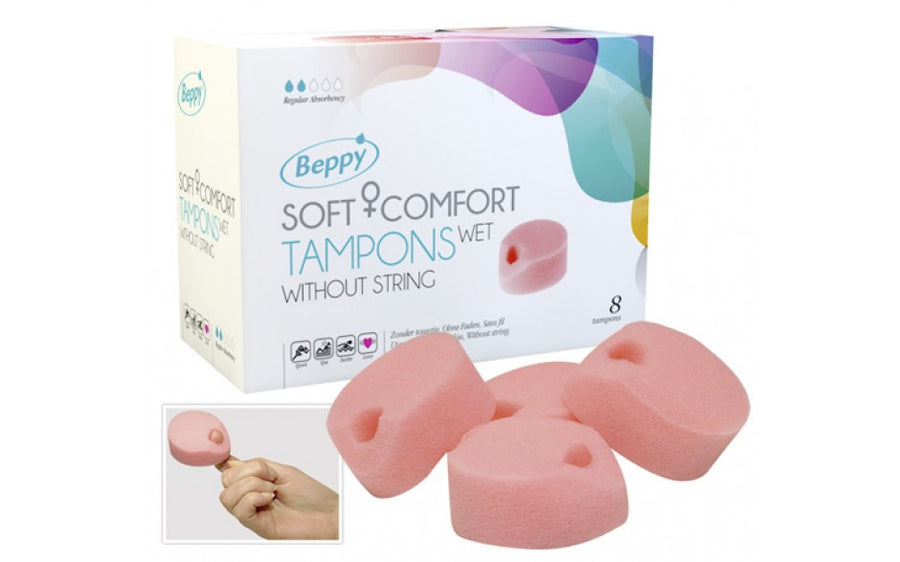 Beppy Action Soft Sponges + Comfort Wet Tampons without String