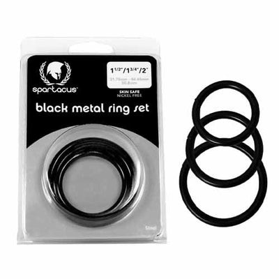 Spartacus Metal Cock Rings 3 Piece Set