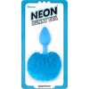 Pipedream Neon Bunny Tail Silicone Anal Butt Plug 5 inch Blue