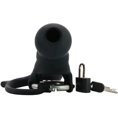 Pipedream Anal Fantasy Elite Collection ASS-GASM COCK BLOCK Silicone Cock Cage with attached Butt Plug