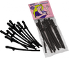Party Favors Dicky Sipping Straws 10 Piece Black