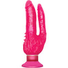 Pipedream Wall Banger Waterproof Double Penetrator Vibrator with Suction Cup Pink