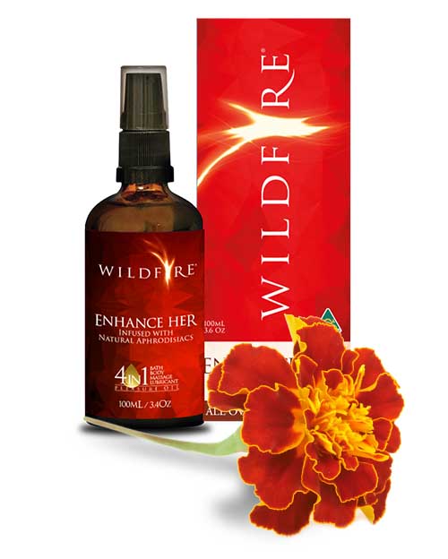 Wildfire Enhance Her 4 in 1 All Over Pleasure Oil Infused with Natural Aphrodisiacs 