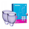 Satisfyer FEEL CONFIDENT Menstrual Cups Purple 2 Pack