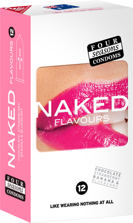 Four Seasons Naked Flavours Flavoured Condoms 12 Pack