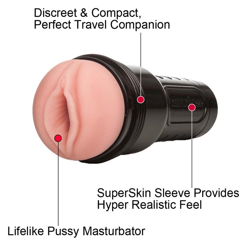 Fleshlight GO Surge Combo Pack with Pink Lady SuperSkin Vagina Male Masturbator + Fleshwash Toy Cleaner (100ml)+ Fleshlube Water Based Lubricant (118ml)
