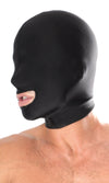 Pipedream Fetish Fantasy Series Spandex Open Mouth Hood Black Mask