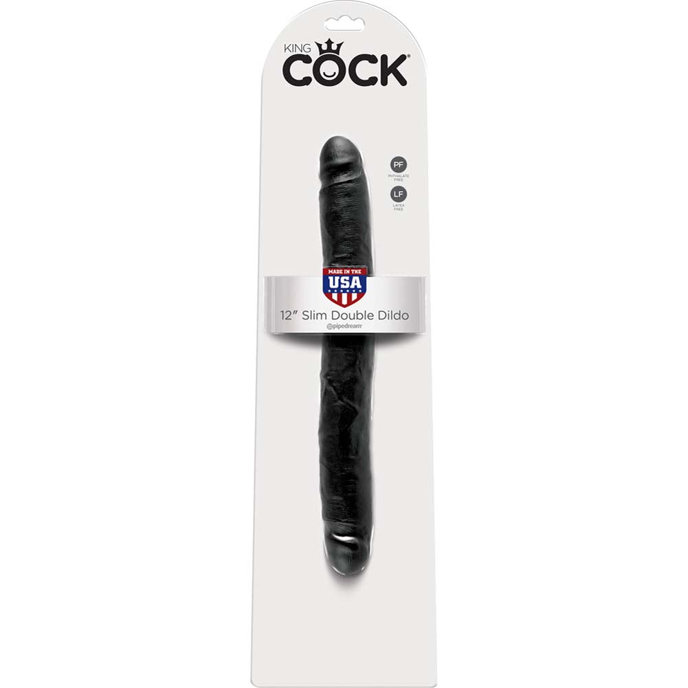 Pipedream King Cock Slim Realistic Double Dildo 12 inch