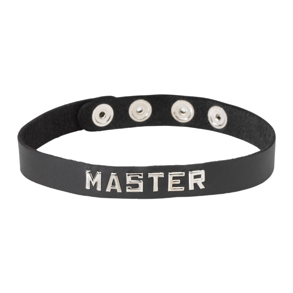 Spartacus Leather MASTER Wordband Adjustable Collar