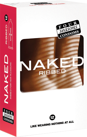 Four Seasons Naked Ribbed Condoms
