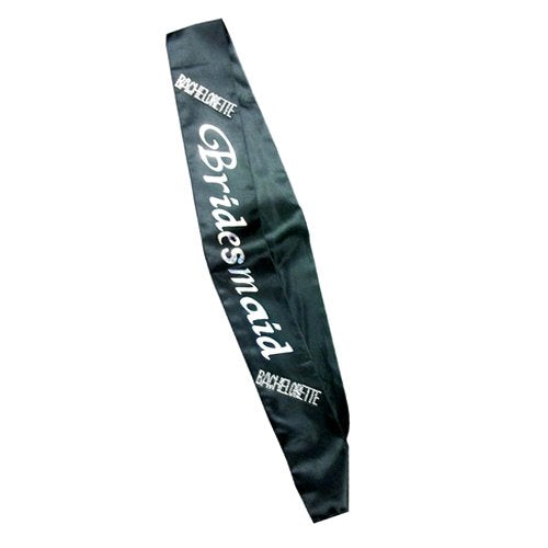 OMG Bachelorette Bridesmaid Black Sash with Crystals
