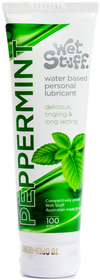 Wet Stuff Peppermint Flavoured with A Tingle Water Based Delay Effect Lubricant 100g