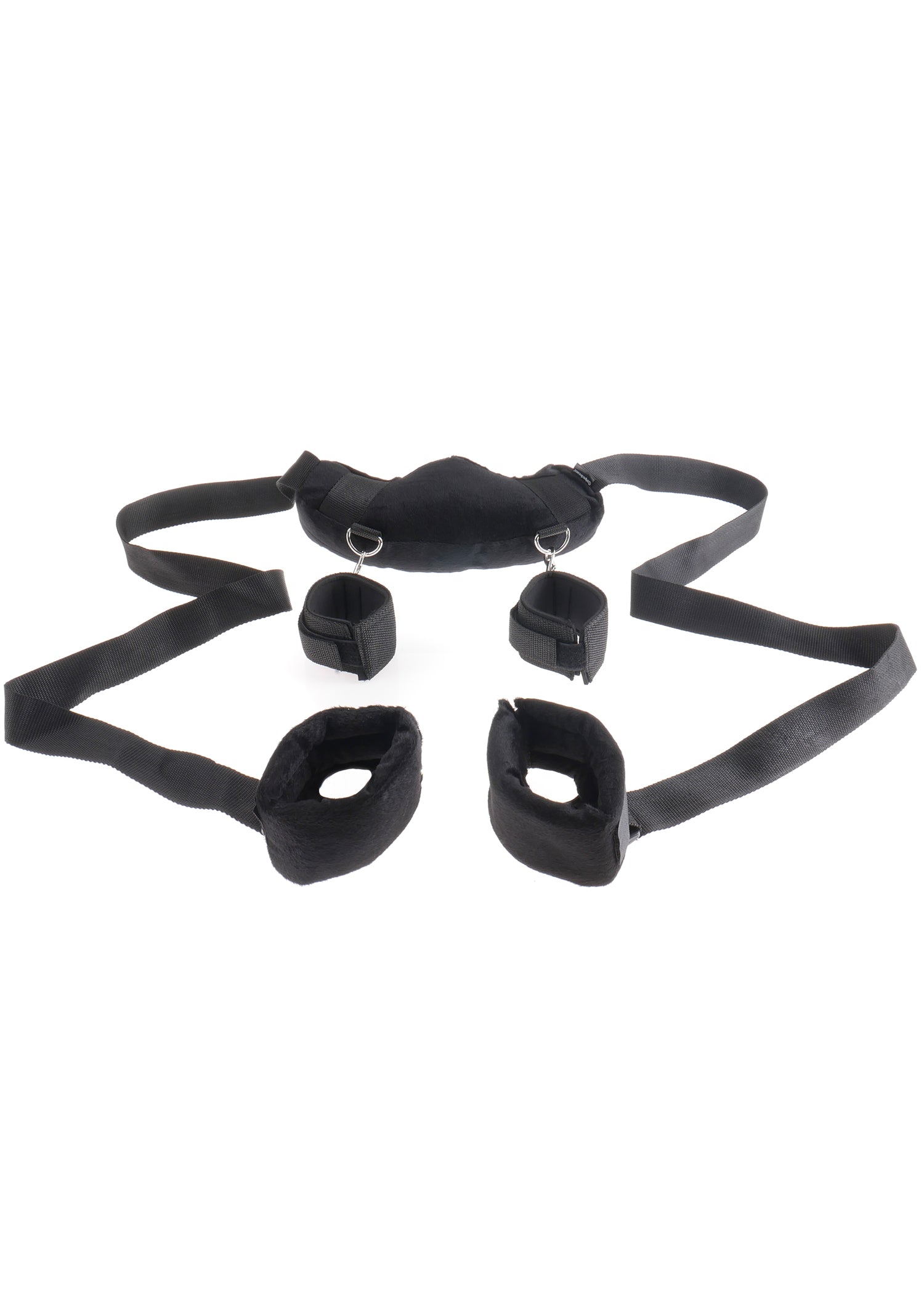 Pipedream Fetish Fantasy Position Master with Wrist Handcuffs and Ankle Cuffs and Love Mask Black