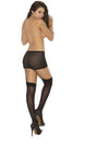 Elegant Moments Sheer Thigh High Stockings One Size Black