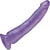 Pipedream Basix Rubber Works 7 inch Slim Tapered Realistic Dildo with Suction Cup Mount Base Purple