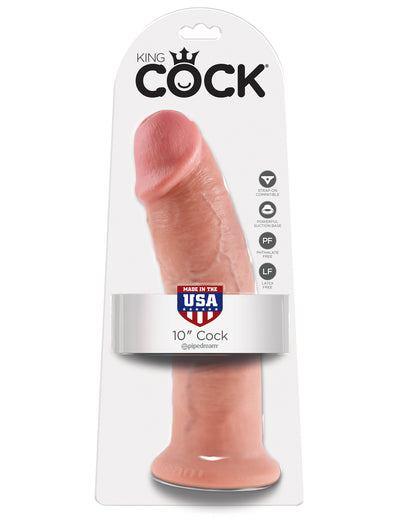 King Cock Thick Realistic Dildo with Suction Cup Mount Base 10 inch