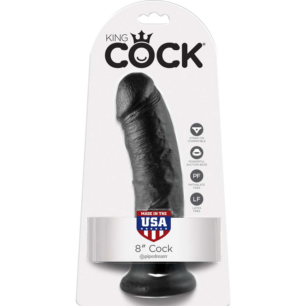 Pipedream King Cock Thick Realistic Dildo with Suction Cup Mount Base 8 inch