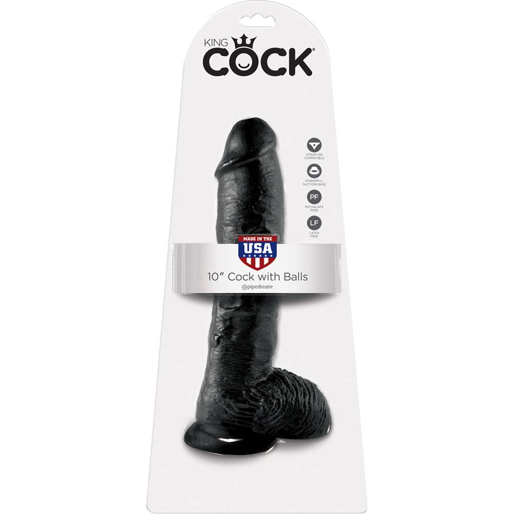 Pipedream King Cock Thick Realistic Dildo with Balls 10 inch