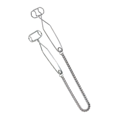 Spartacus Extremeline Tong Style Nipple Clamps with Jewel Chain