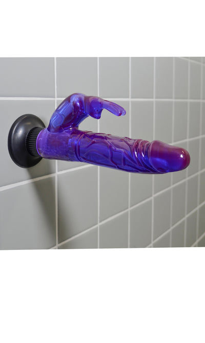 Pipedream Wall Bangers Deluxe Waterproof Bunny Rabbit Vibrator with Suction Cup Purple
